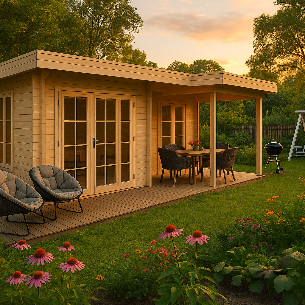 Fjordholz Gartenhaus Modell Fred 44