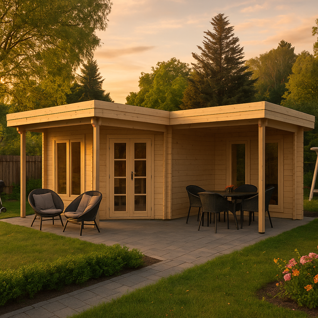 Fjordholz Gartenhaus Modell Fred 44