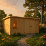 Fjordholz Gartenhaus Modell Gardenstore 28 B, Natu