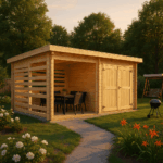 Fjordholz Gartenhaus Modell Gardenstore 28 C, Natu