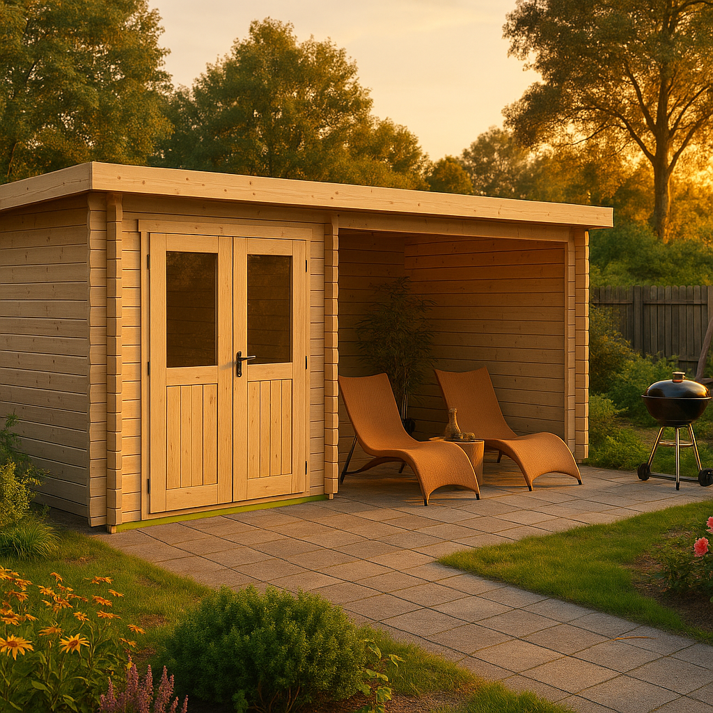 Fjordholz Gartenhaus Modell Gent 28 B