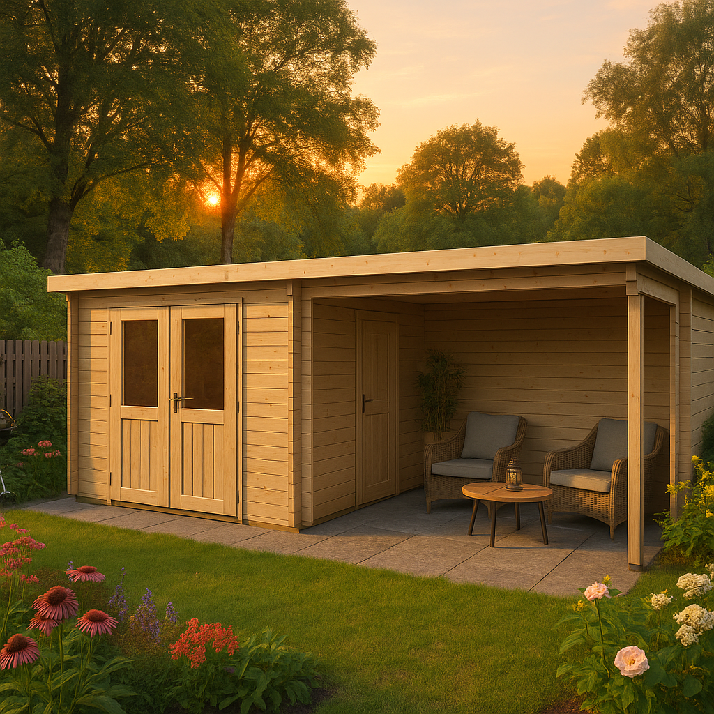 Fjordholz Gartenhaus Modell Gent 28 D