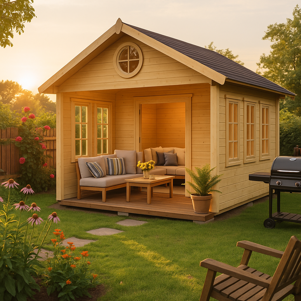 Fjordholz Gartenhaus Modell Glarus 44