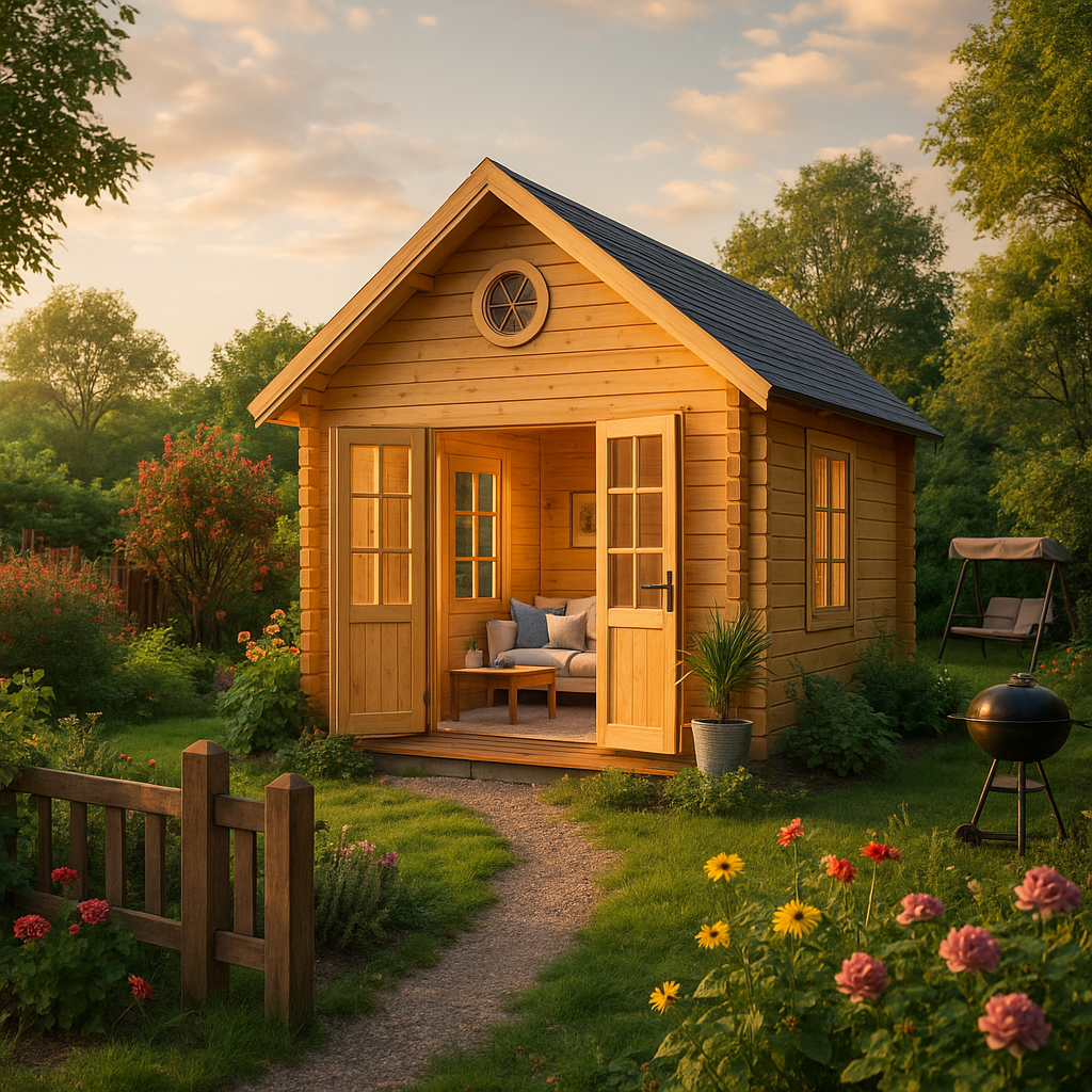 Fjordholz Gartenhaus Modell Glarus 44