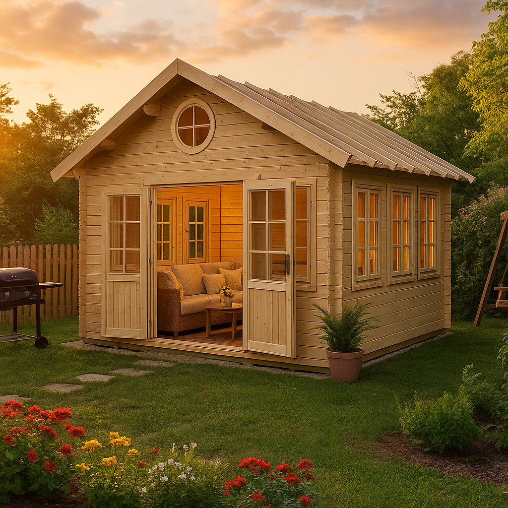 Fjordholz Gartenhaus Modell Glarus 44