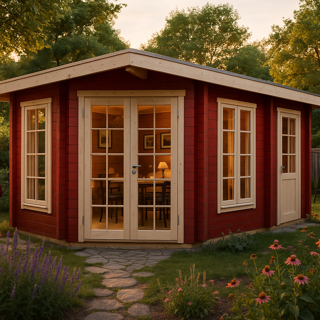 Fjordholz Gartenhaus Modell Glasgow 44 B| Rabatt: 26%