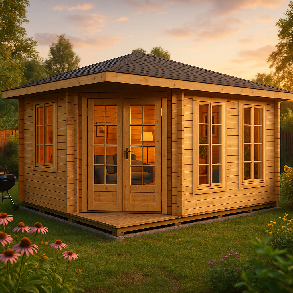 Fjordholz Gartenhaus Modell Glasgow 44 D| Rabatt: 26%