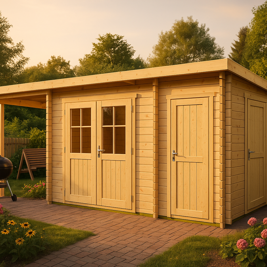 Fjordholz Gartenhaus Modell Hobe 28 A| Rabatt: 26%|6x4m