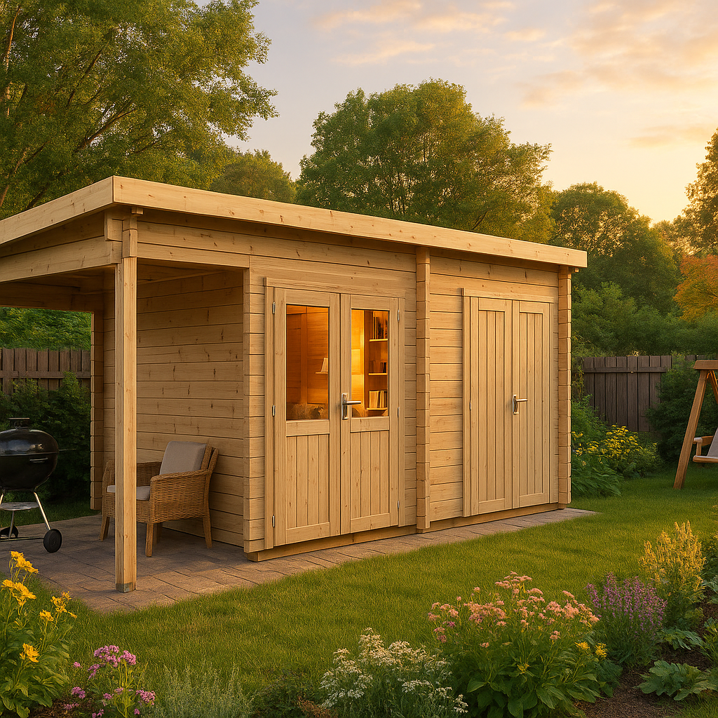 Fjordholz Gartenhaus Modell Hobe 28 B Fjordholz Gartenhaus Modell Hobe 28 B