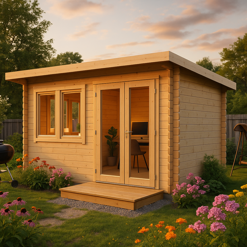 Fjordholz Gartenhaus Modell Home Office Sam 70