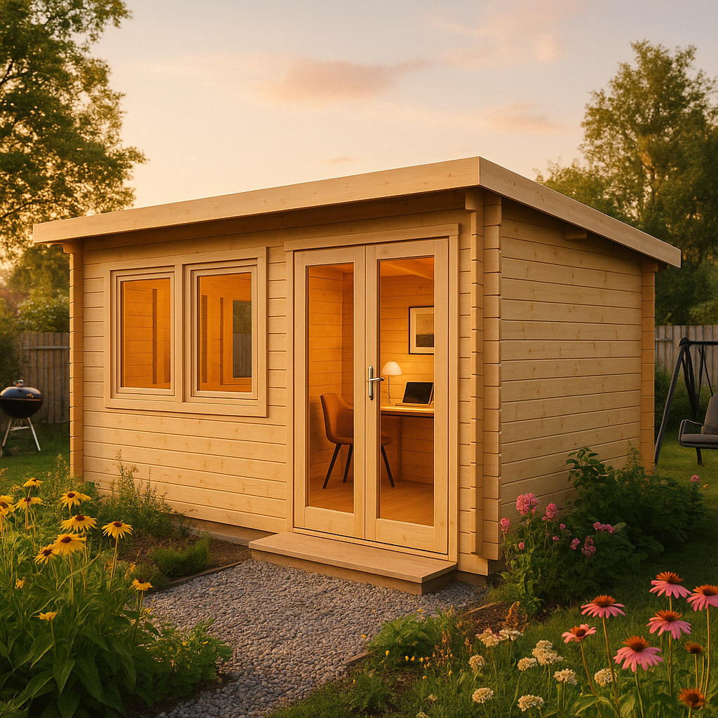 Fjordholz Gartenhaus Modell Home Office Sam 70 Fjordholz Gartenhaus Modell Home Office Sam 70