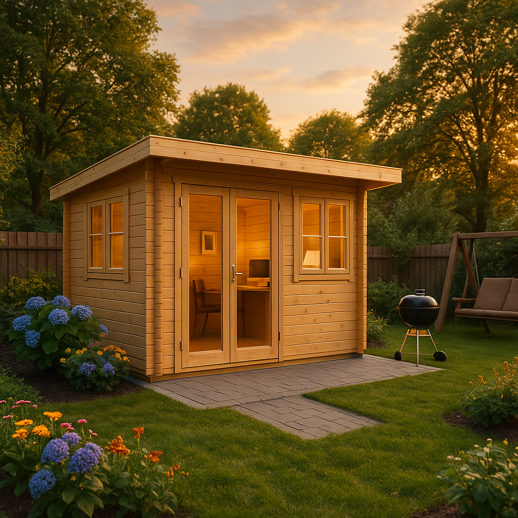 Fjordholz Gartenhaus Modell Home Office Sam 70