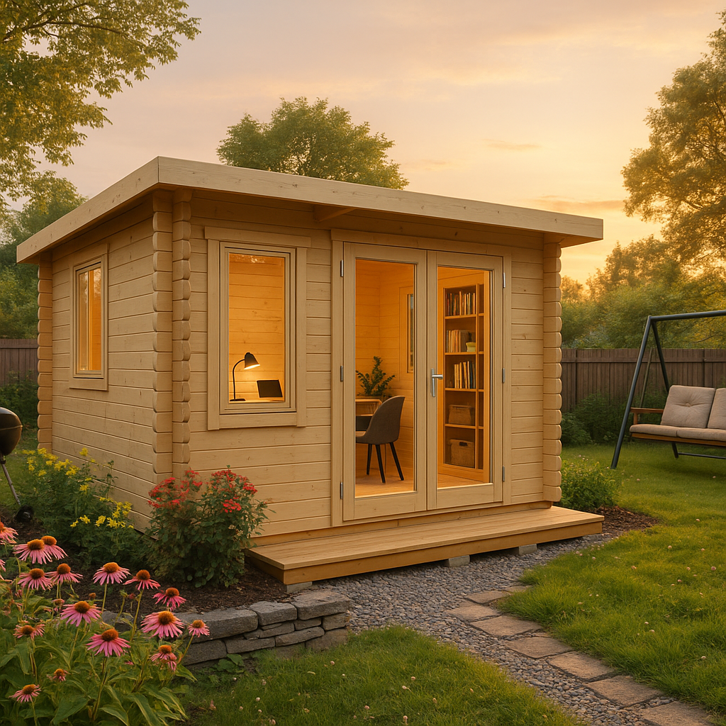Fjordholz Gartenhaus Modell Home Office Sam 70