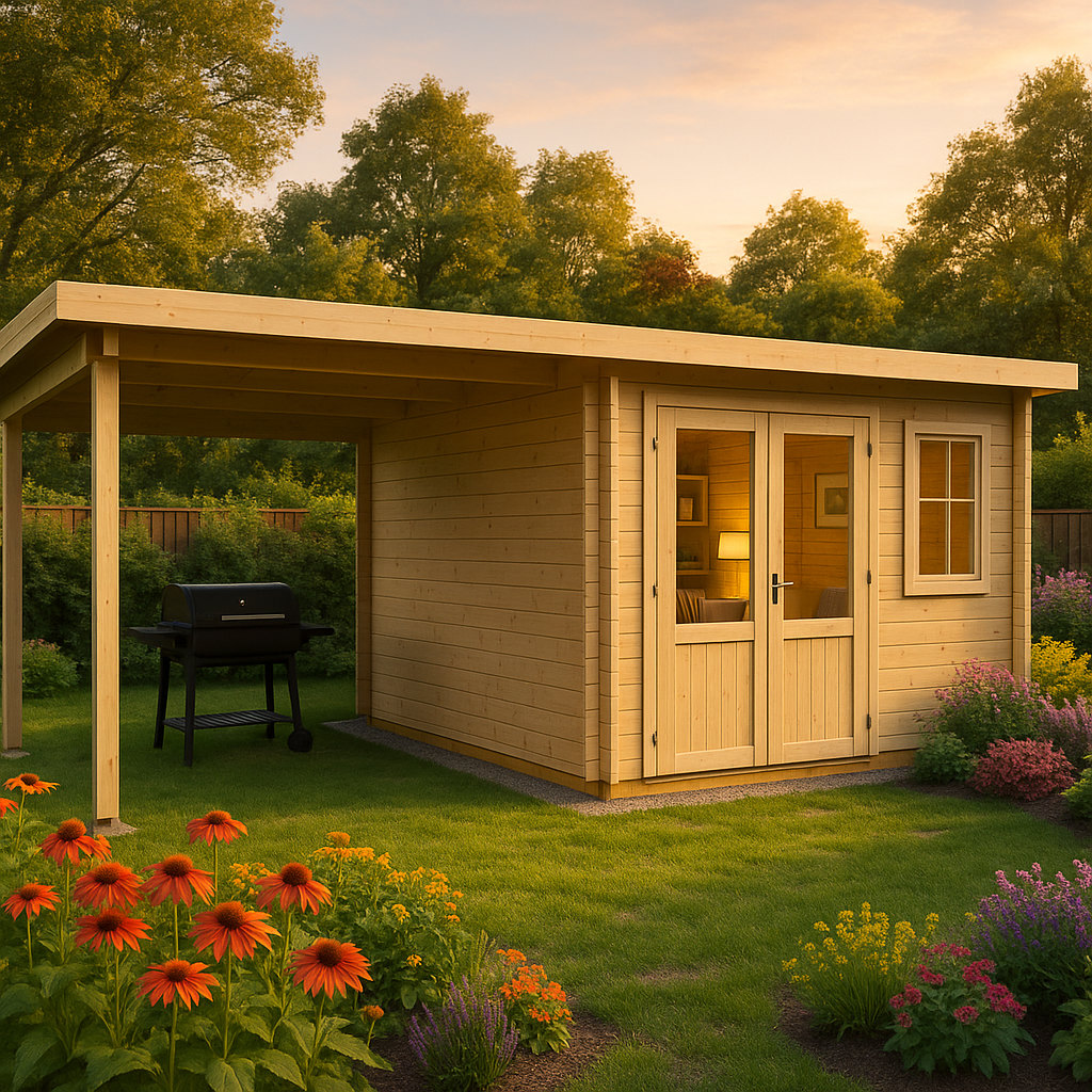 Fjordholz Gartenhaus Modell Inga 28 Fjordholz Gartenhaus Modell Inga 28