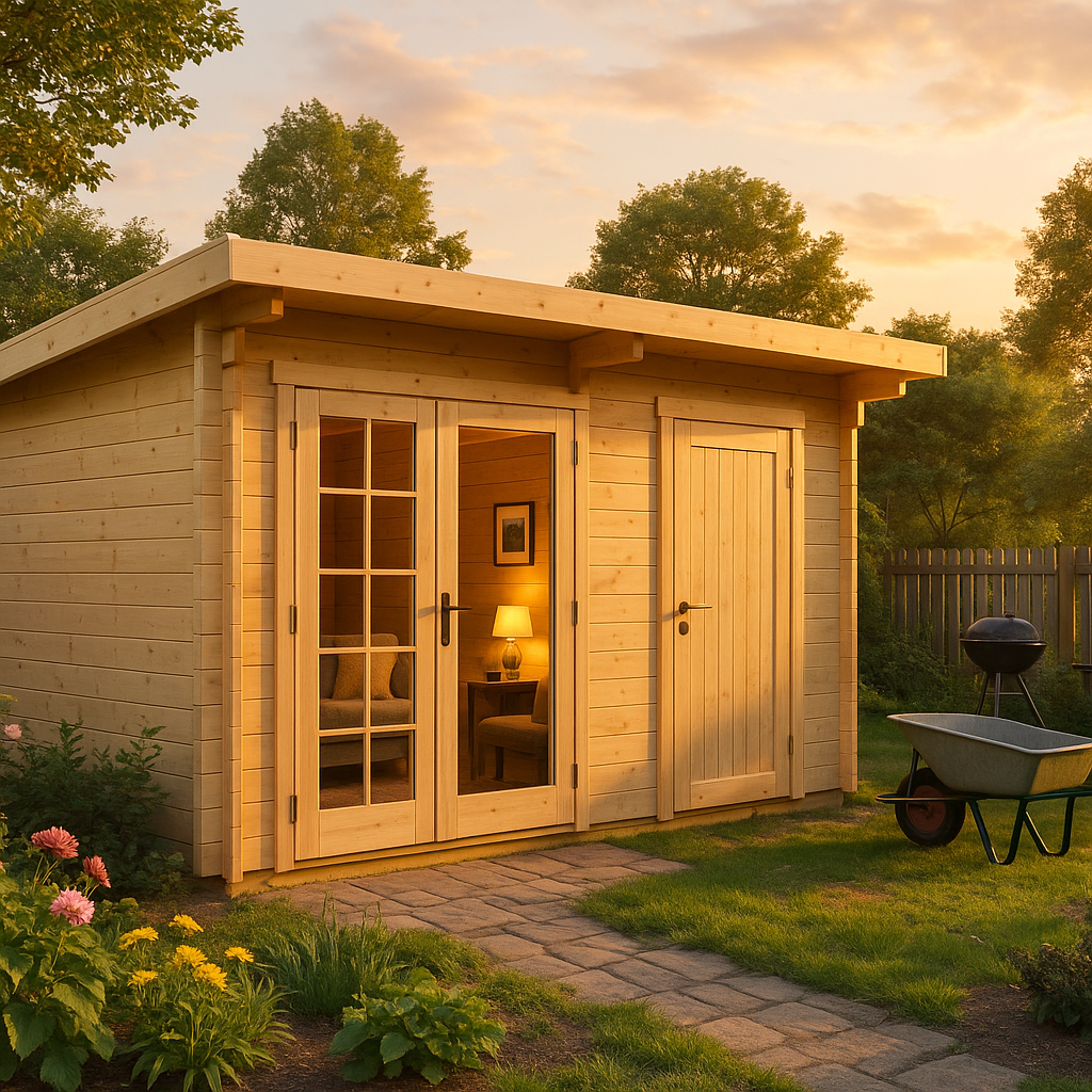Fjordholz Gartenhaus Modell Jacob 44 A mit Abstell Fjordholz Gartenhaus Modell Jacob 44 A mit Abstell