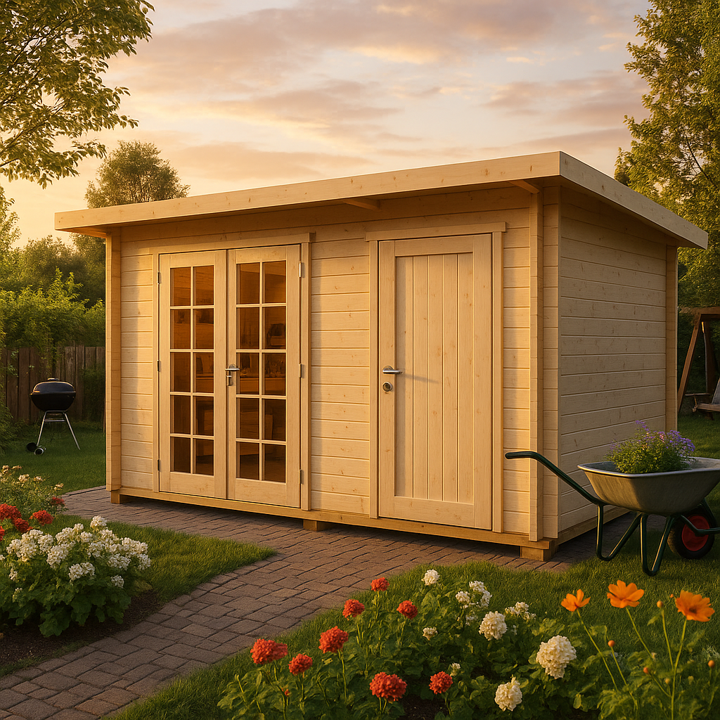 Fjordholz Gartenhaus Modell Jacob 44 A mit Abstell Fjordholz Gartenhaus Modell Jacob 44 A mit Abstell