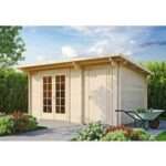 Fjordholz Gartenhaus Modell Jacob 44 A mit Abstell| Rabatt: 26%|5x3m