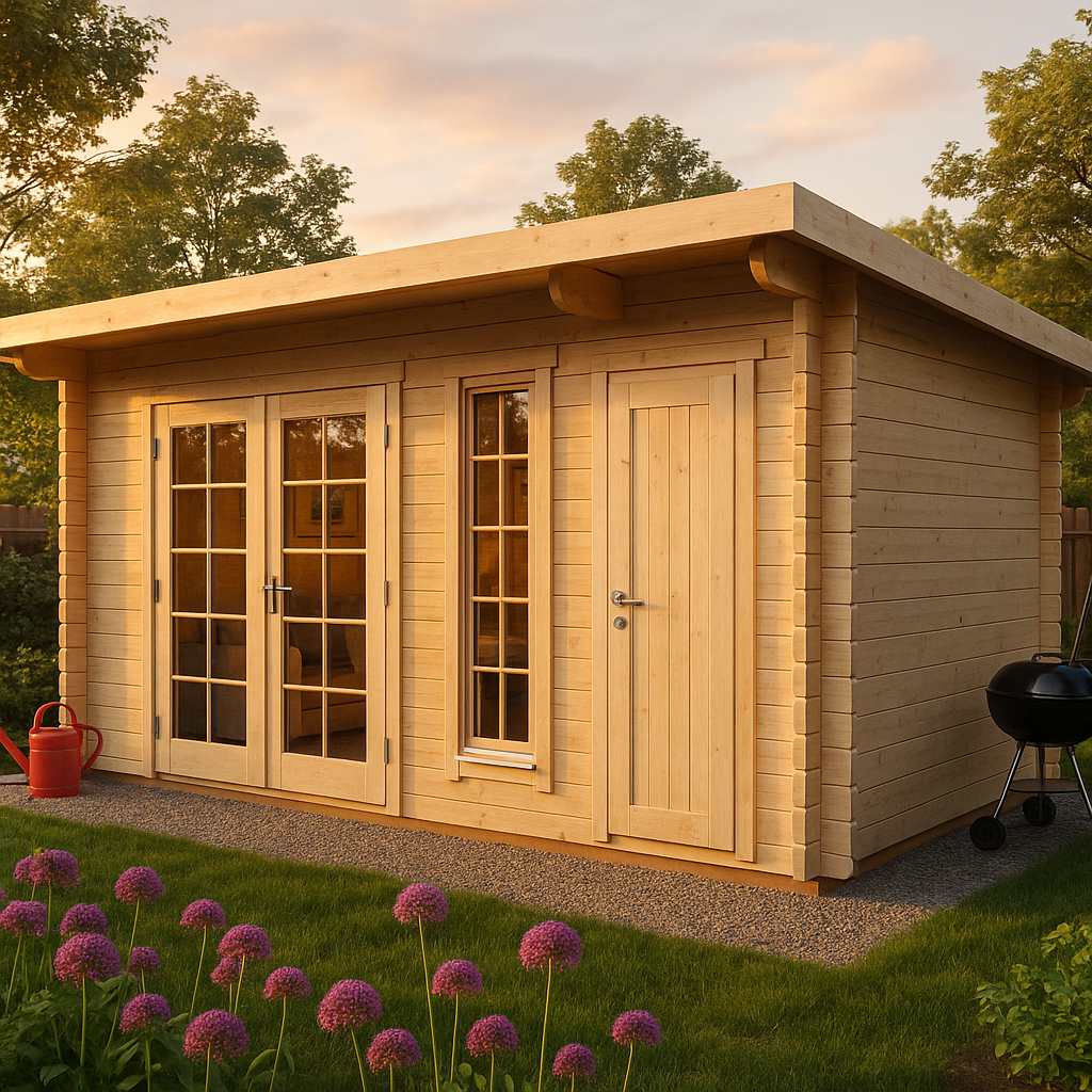 Fjordholz Gartenhaus Modell Jacob 44 B mit Abstell Fjordholz Gartenhaus Modell Jacob 44 B mit Abstell