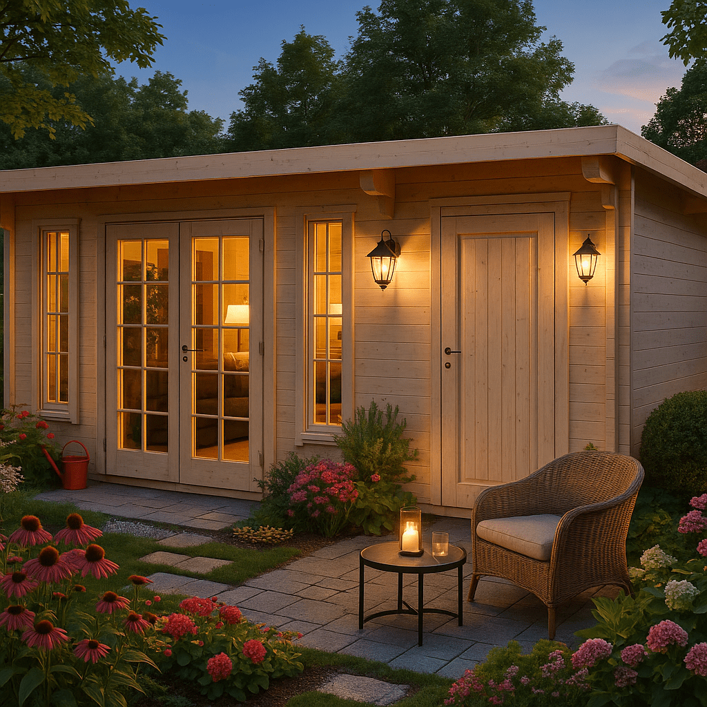 Fjordholz Gartenhaus Modell Jacob 44 B mit Abstell| Rabatt: 26%|6x4m