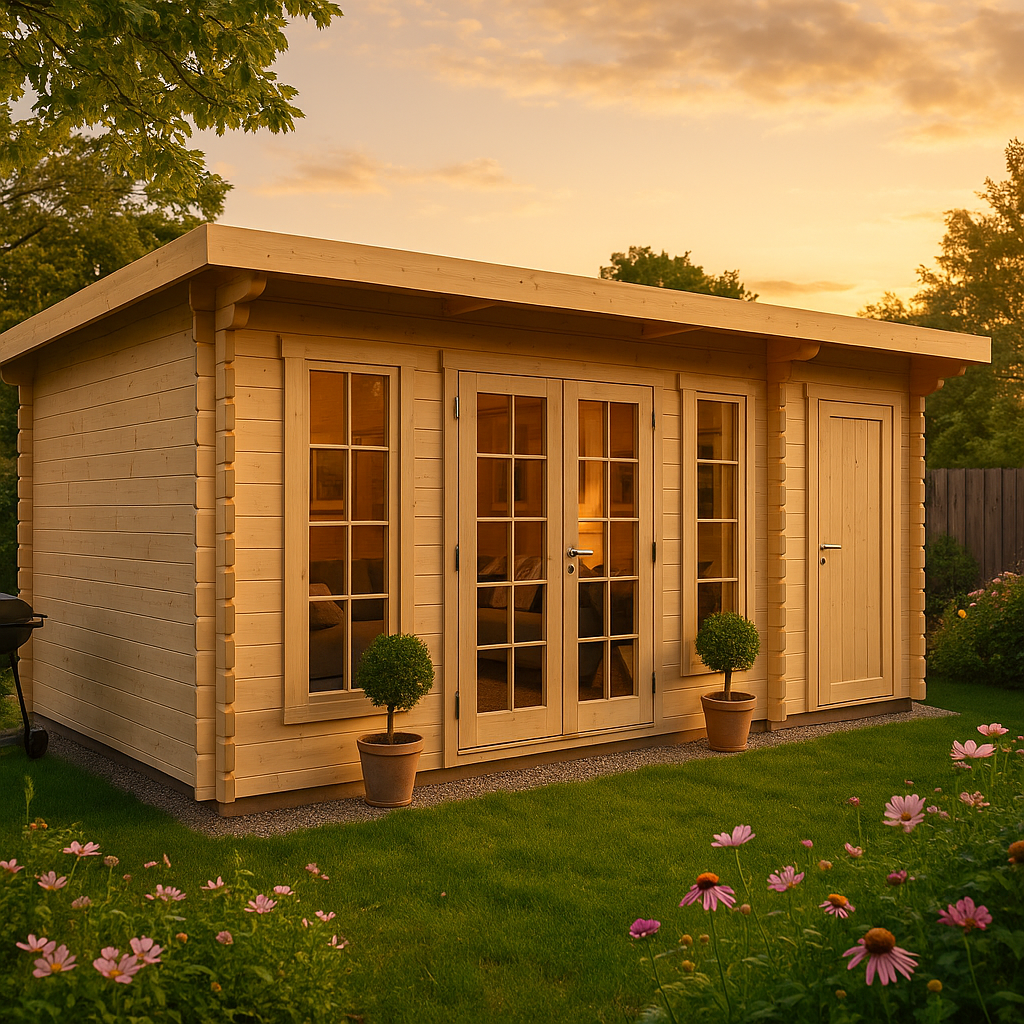 Fjordholz Gartenhaus Modell Jacob 44 C mit Abstell Fjordholz Gartenhaus Modell Jacob 44 C mit Abstell