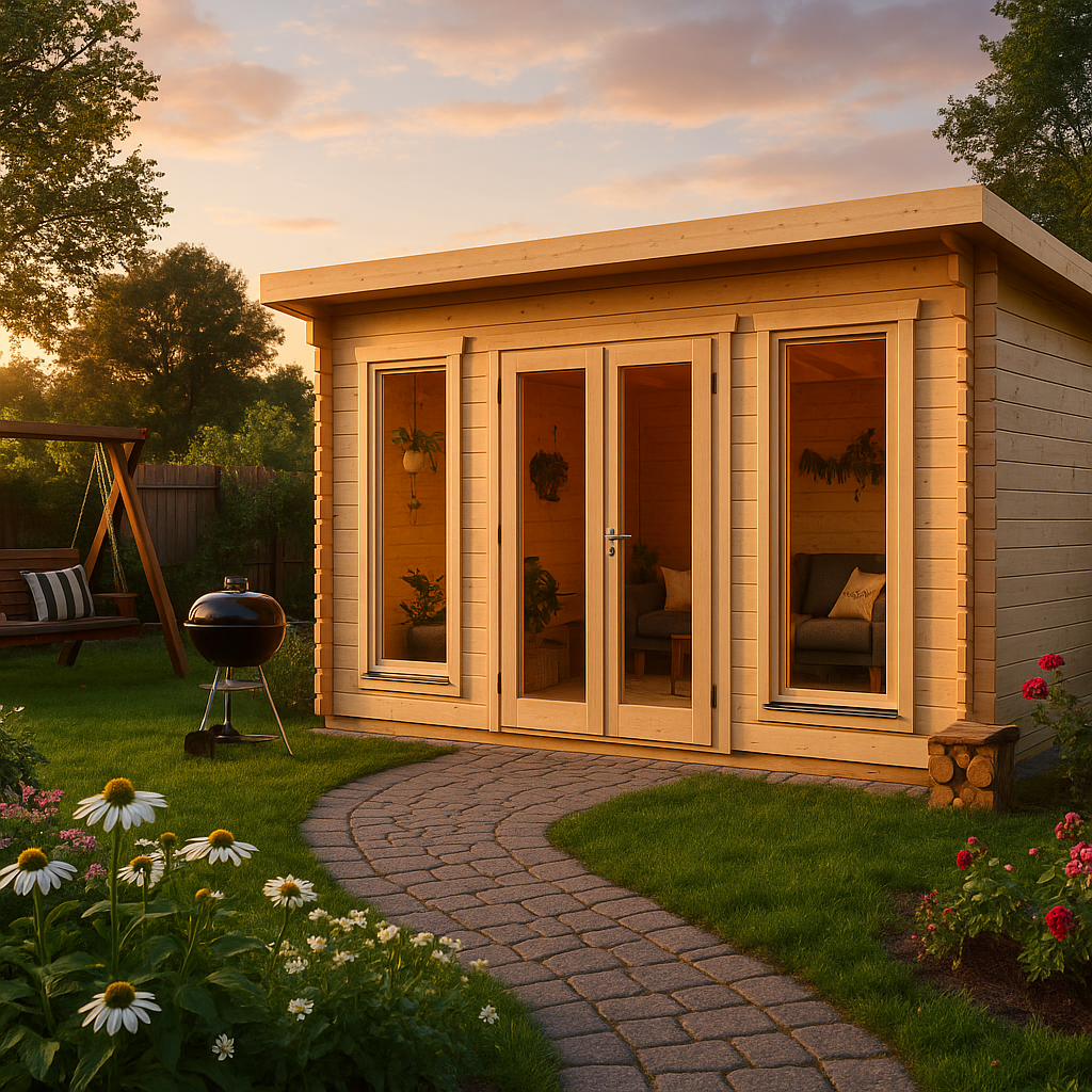 Fjordholz Gartenhaus Modell Jacob 70 E| Rabatt: 26%|5x3m