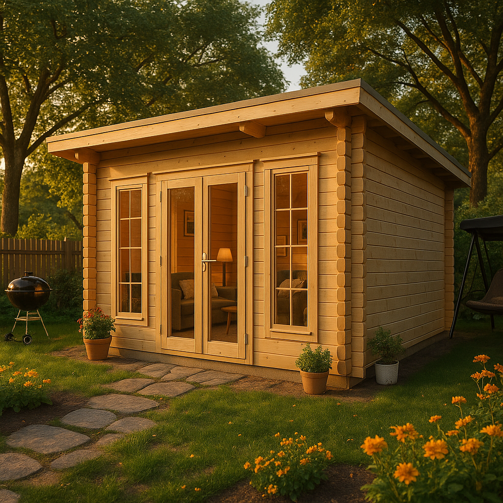 Fjordholz Gartenhaus Modell Jacob 90 F