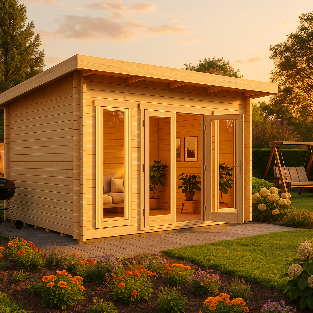 Fjordholz Gartenhaus Modell John 44