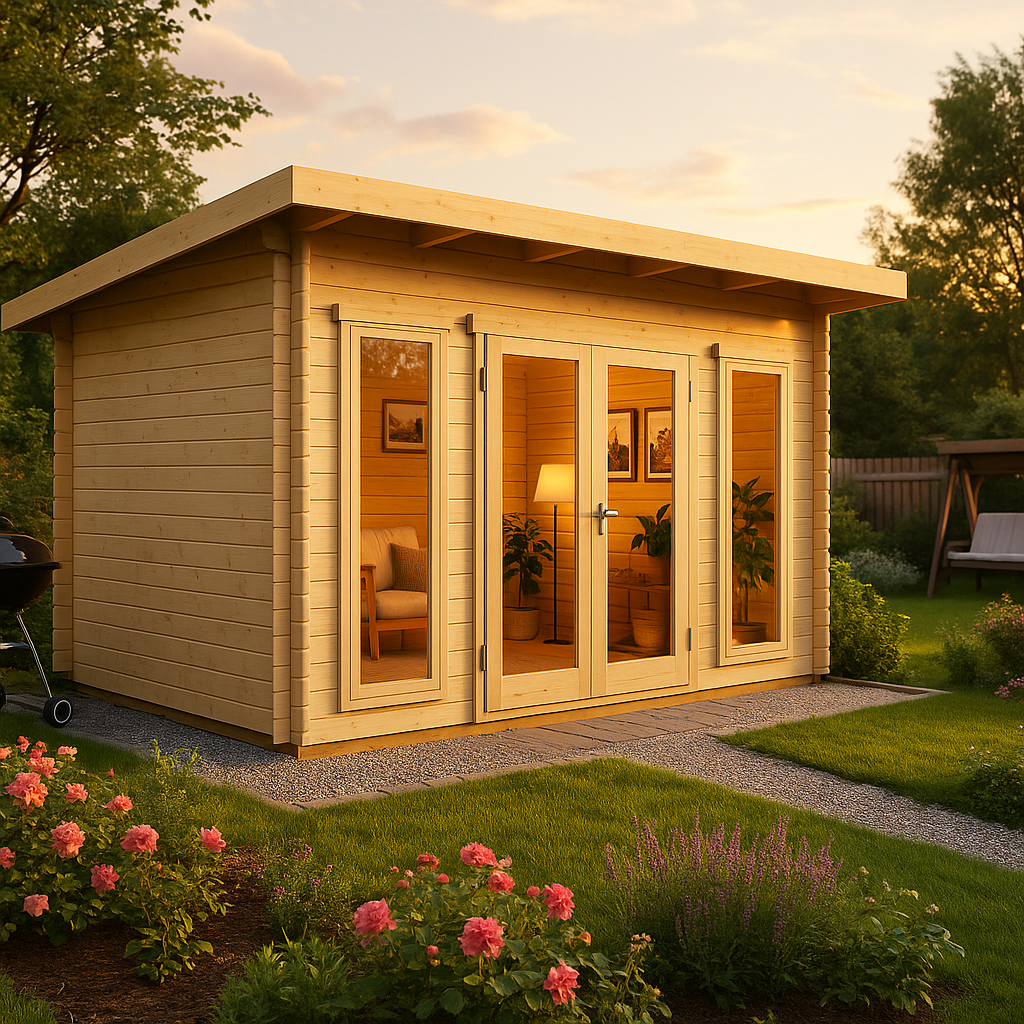 Fjordholz Gartenhaus Modell John 44