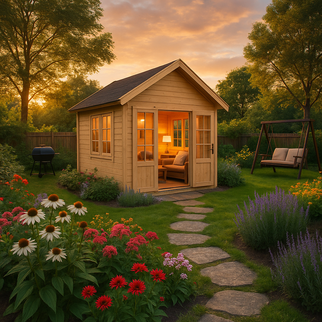 Fjordholz Gartenhaus Modell Jura 44