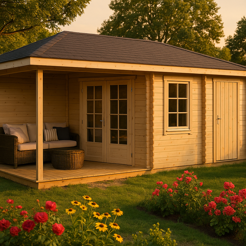 Fjordholz Gartenhaus Modell Kiano 44 A| Rabatt: 26%