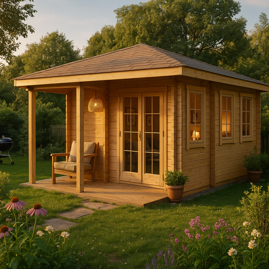 Fjordholz Gartenhaus Modell Kiano 44 C