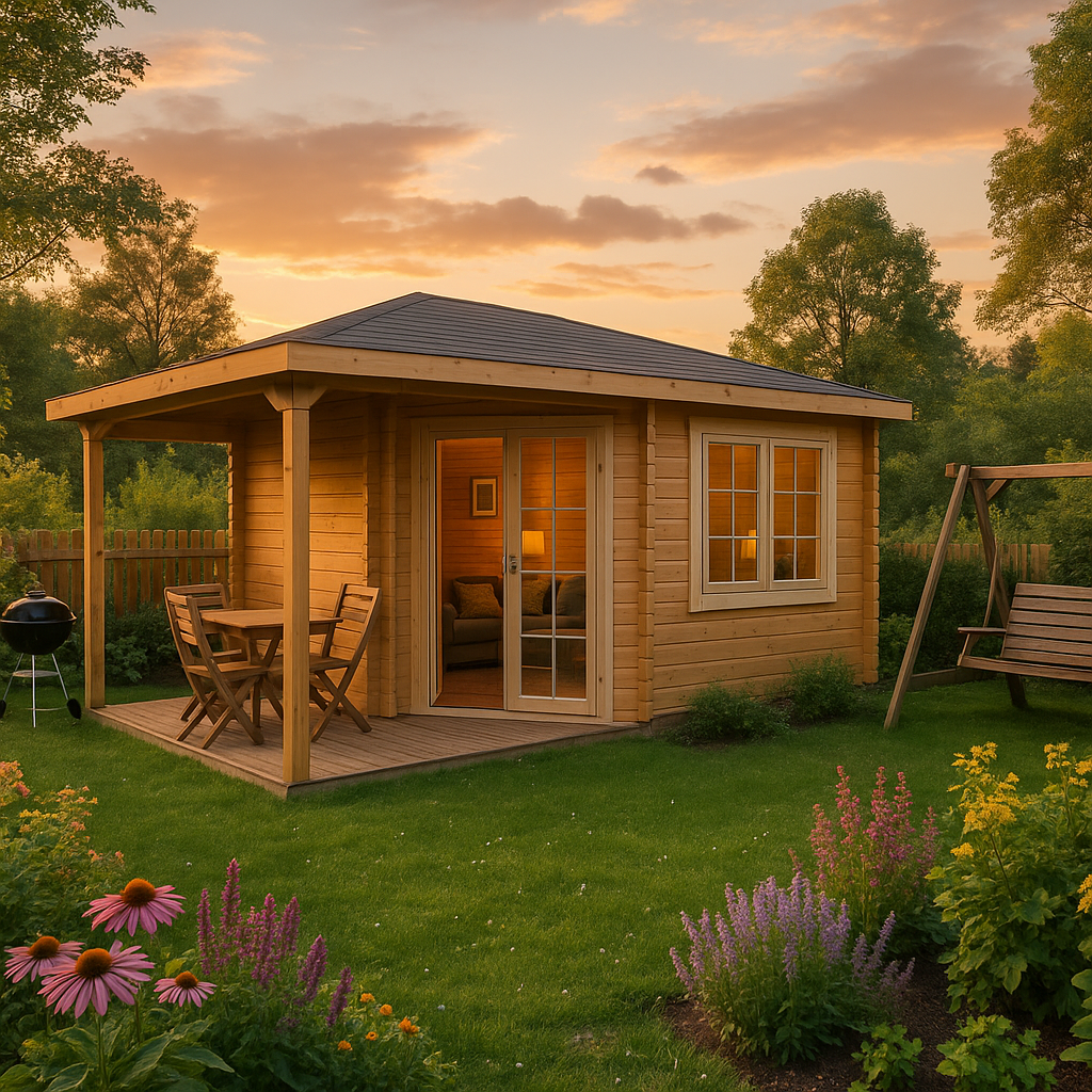 Fjordholz Gartenhaus Modell Kiano 44 C