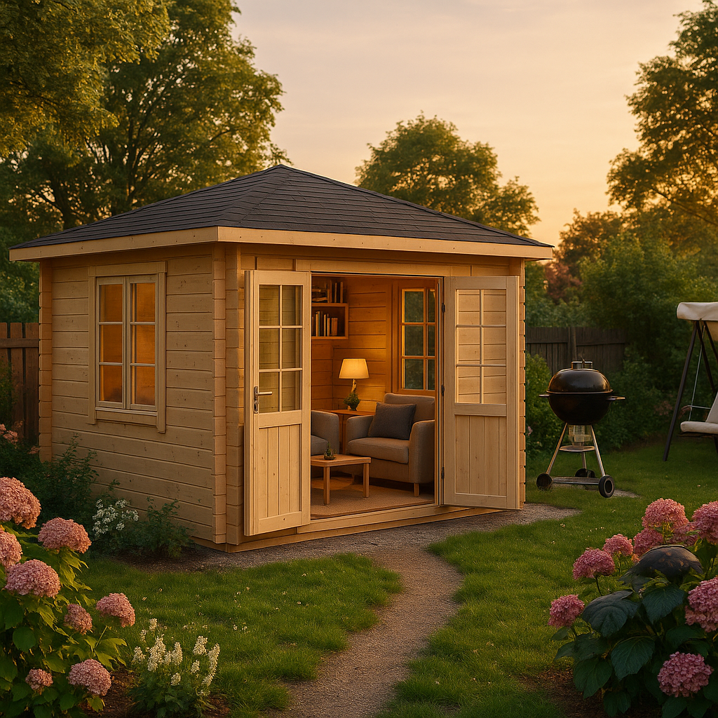 Fjordholz Gartenhaus Modell Kiano 44 D