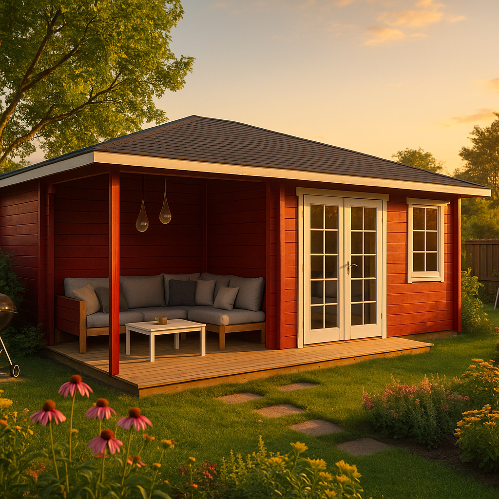Fjordholz Gartenhaus Modell Kiano 44 E Fjordholz Gartenhaus Modell Kiano 44 E