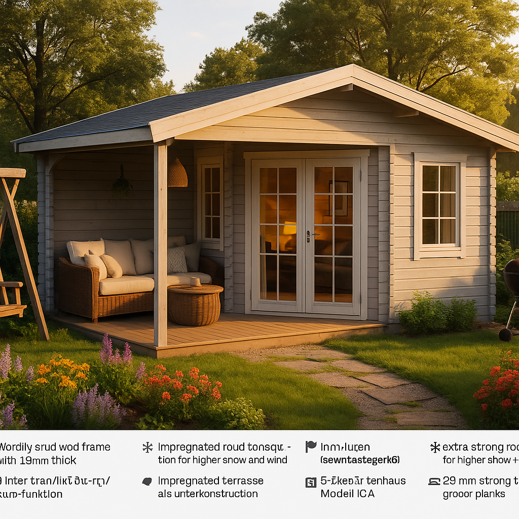Fjordholz Gartenhaus Modell Kiano 70 A Fjordholz Gartenhaus Modell Kiano 70 A