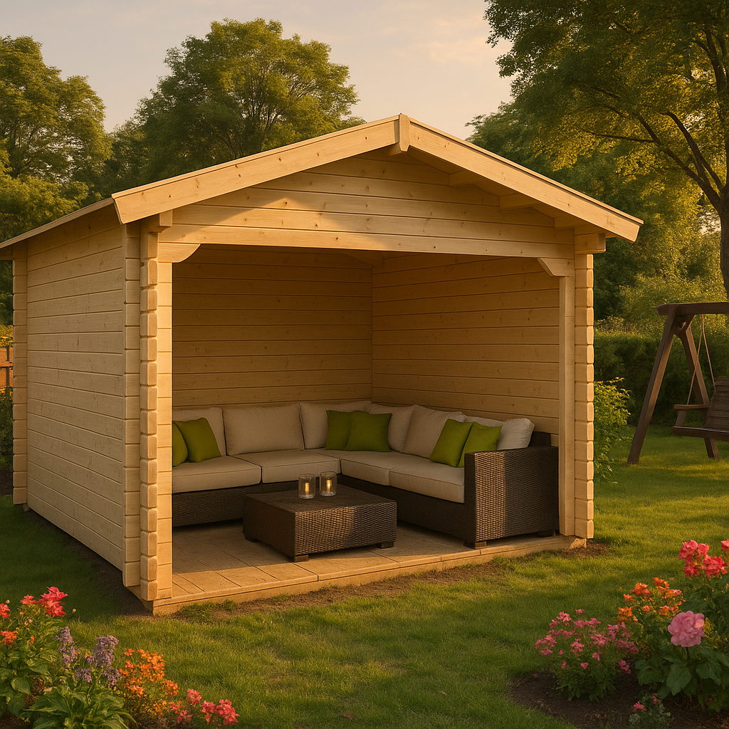 Fjordholz Gartenhaus Modell Kilian 28 A| Rabatt: 26%|4x3m