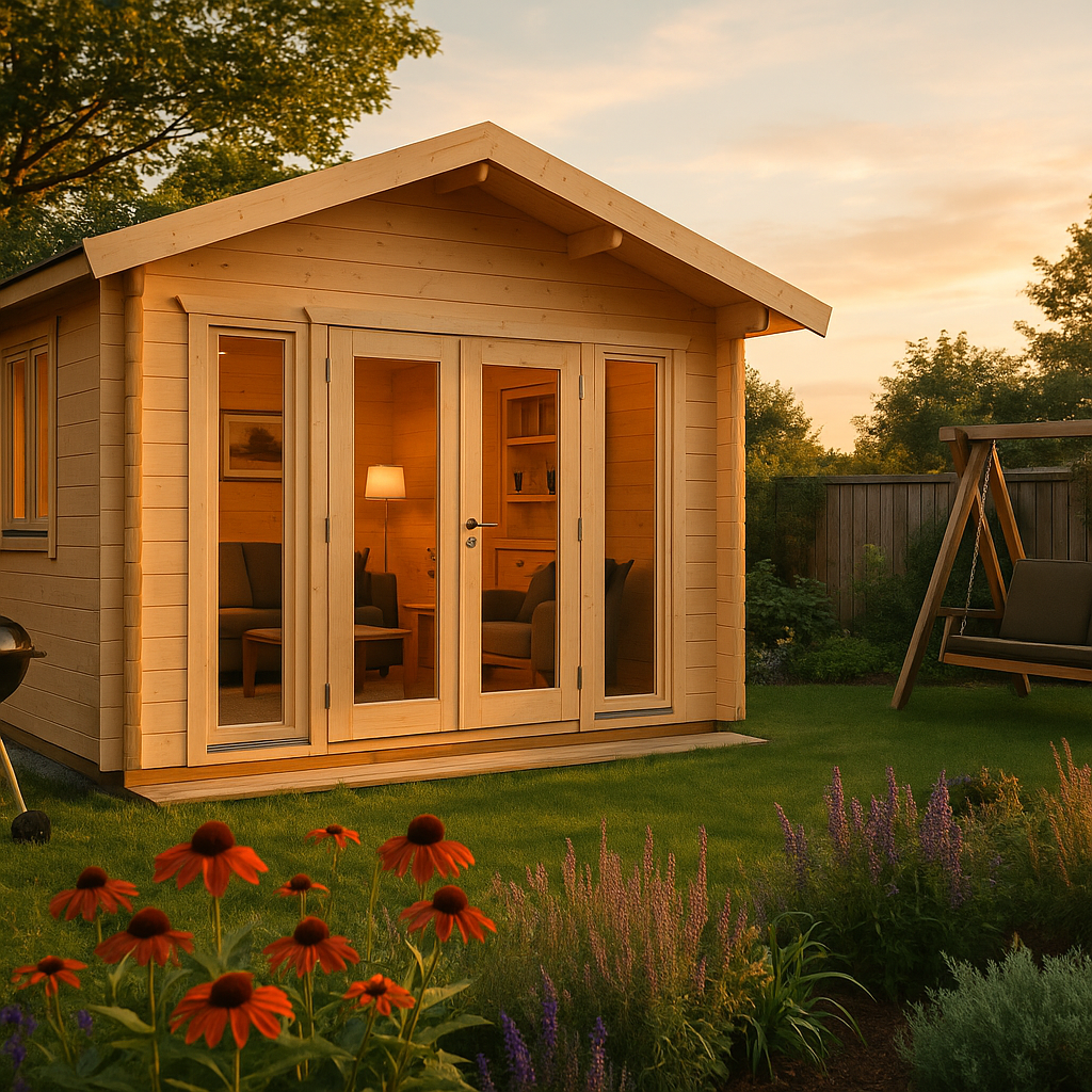 Fjordholz Gartenhaus Modell Kim 70 D