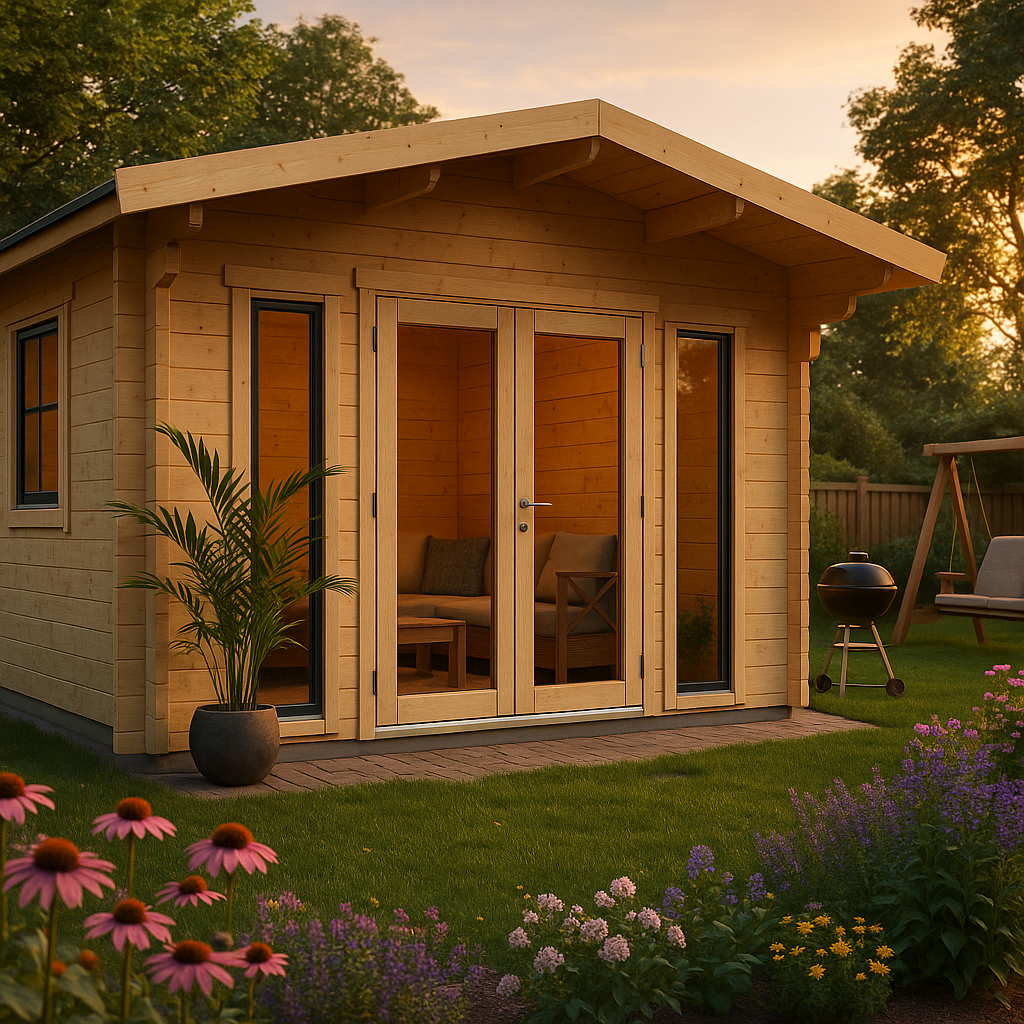 Fjordholz Gartenhaus Modell Kim 70 E Fjordholz Gartenhaus Modell Kim 70 E
