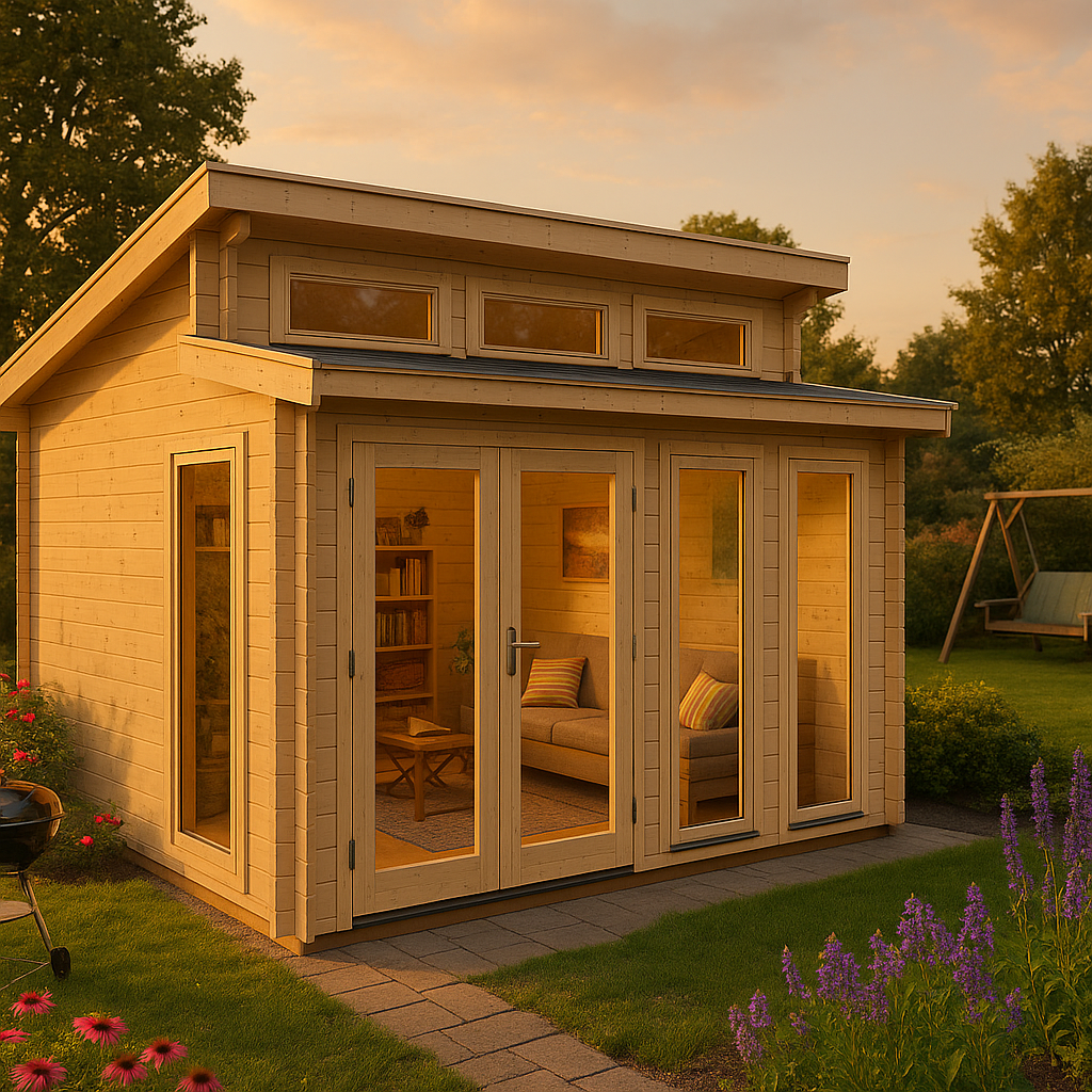 Fjordholz Gartenhaus Modell Kono 44 A| Rabatt: 26%|4x3m