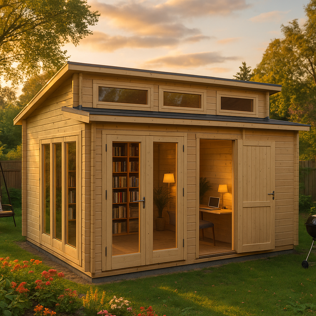 Fjordholz Gartenhaus Modell Kono 44 B Fjordholz Gartenhaus Modell Kono 44 B