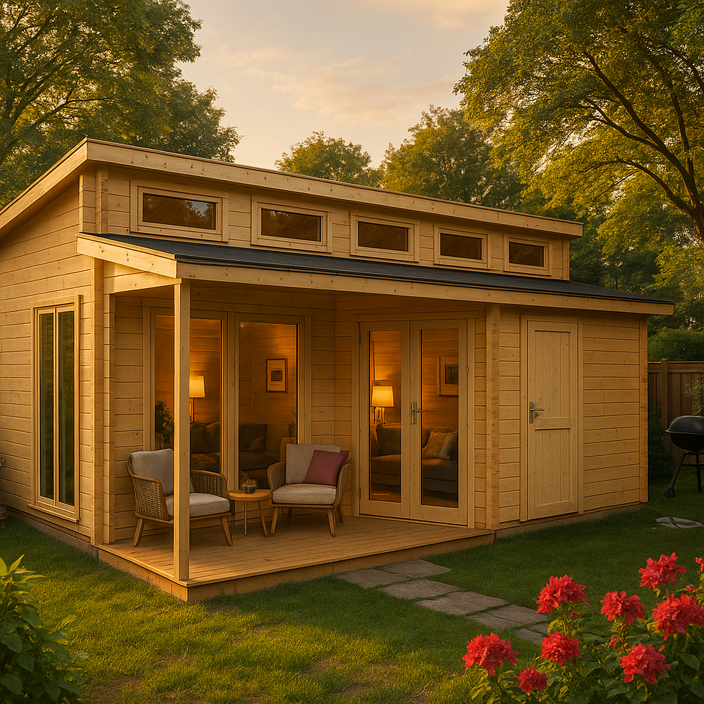 Fjordholz Gartenhaus Modell Kono 44 D Fjordholz Gartenhaus Modell Kono 44 D