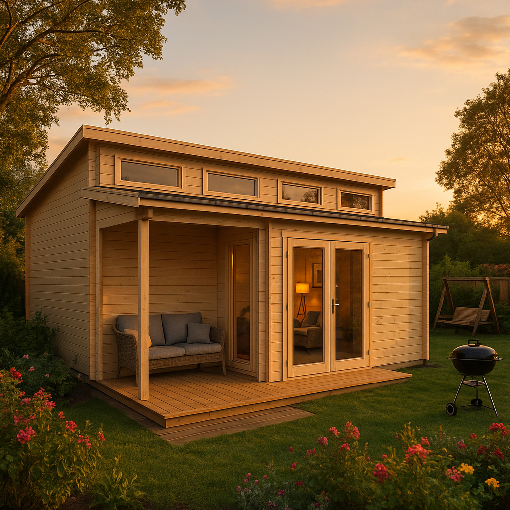 Fjordholz Gartenhaus Modell Kono 44 D| Rabatt: 26%|8x3m