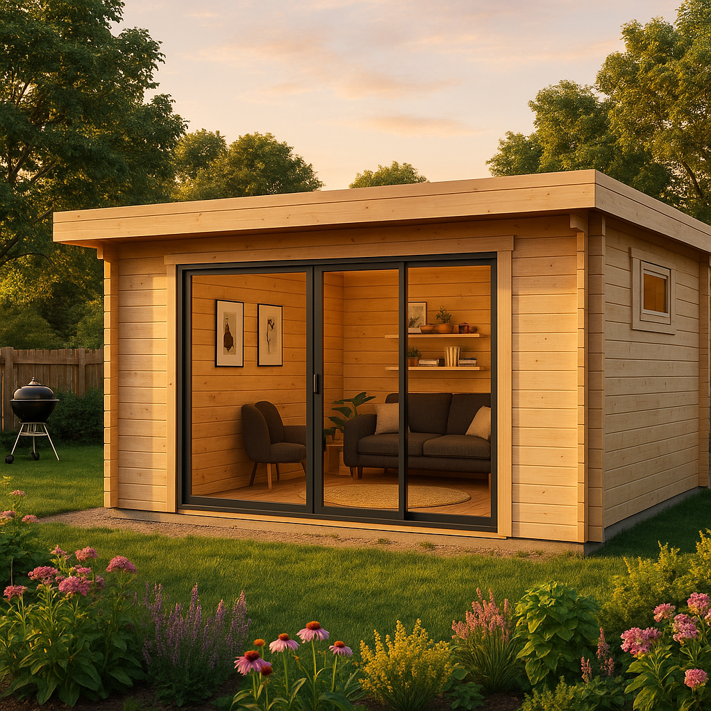 Fjordholz Gartenhaus Modell Kubi 44 Alu Concept Fjordholz Gartenhaus Modell Kubi 44 Alu Concept