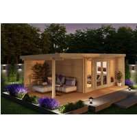 Fjordholz Gartenhaus Modell Kubi Lodge 44| Rabatt: 29%