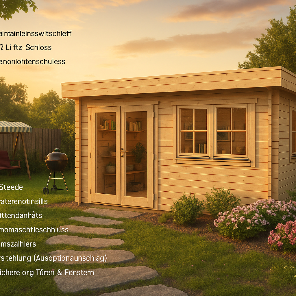 Fjordholz Gartenhaus Modell Kurt 44 B