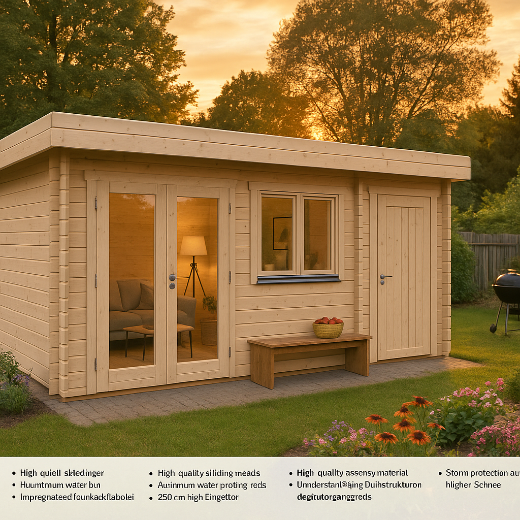 Fjordholz Gartenhaus Modell Kurt 44 D Fjordholz Gartenhaus Modell Kurt 44 D
