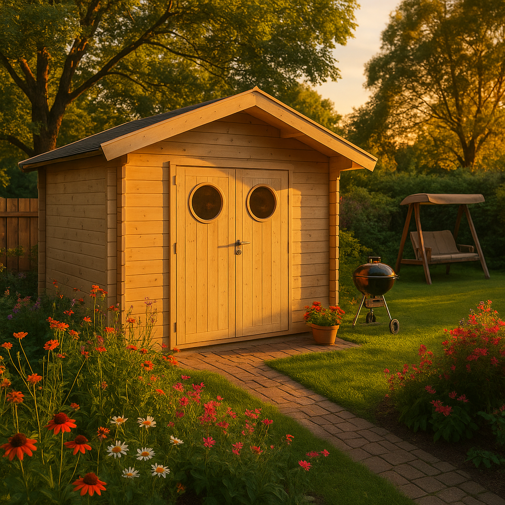 Fjordholz Gartenhaus Modell Lexi 44 H Premium Fjordholz Gartenhaus Modell Lexi 44 H Premium