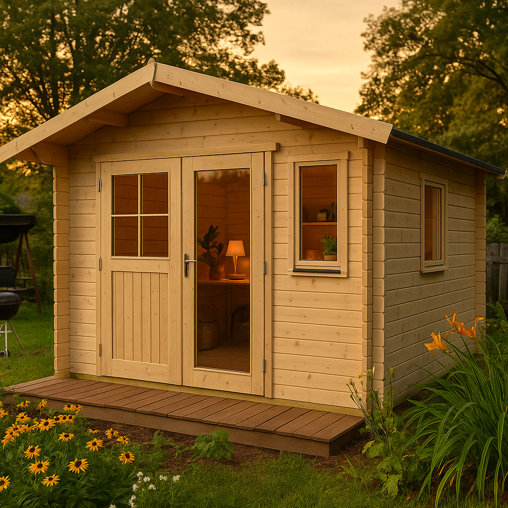 Fjordholz Gartenhaus Modell Lexi 44 I Premium| Rabatt: 26%|4x3m