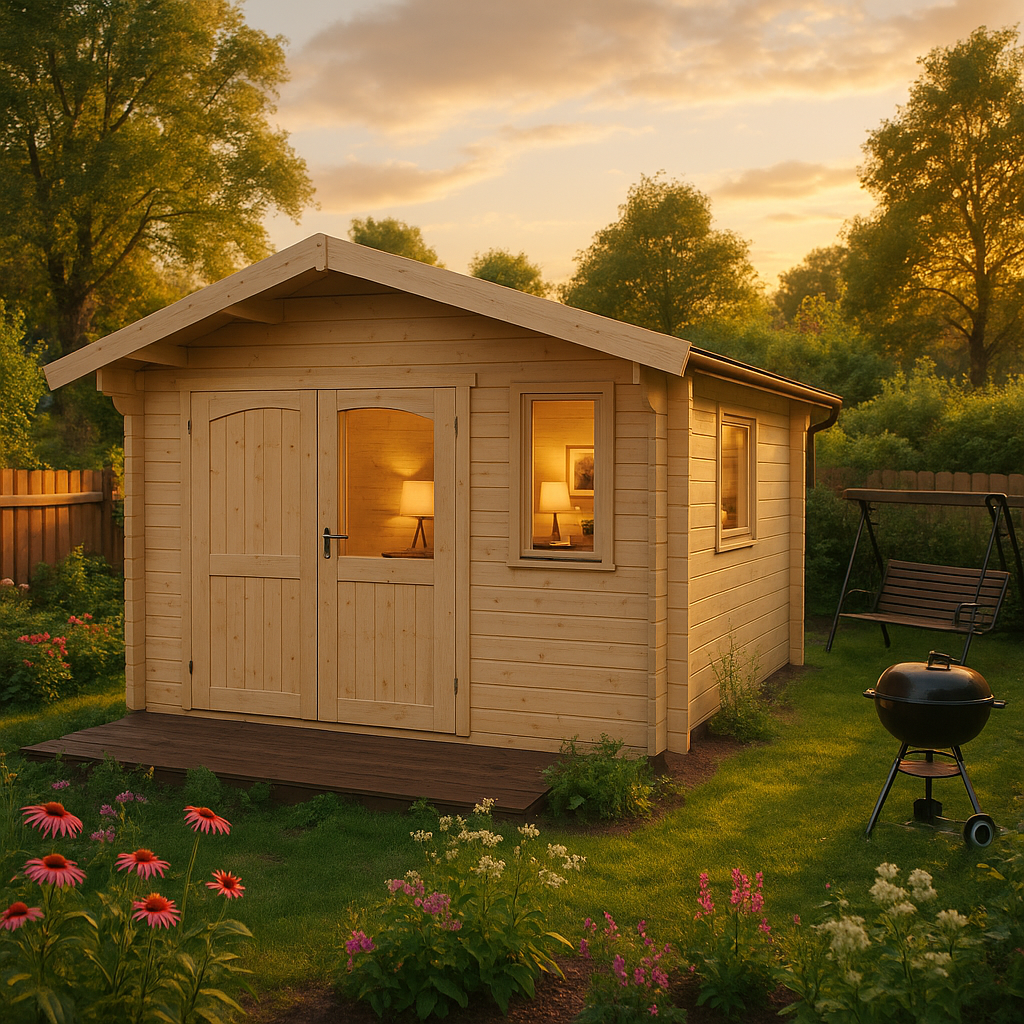 Fjordholz Gartenhaus Modell Lexi 44 J Premium