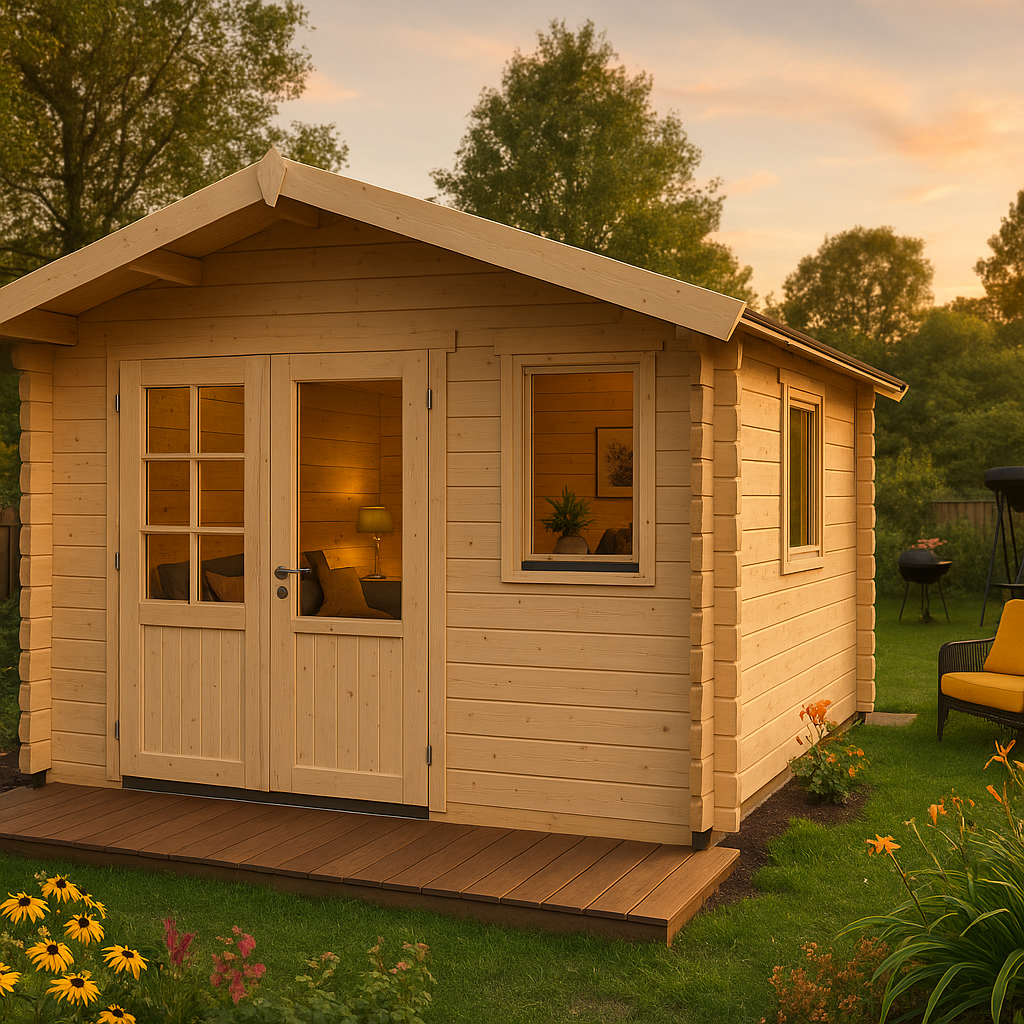 Fjordholz Gartenhaus Modell Lexi 44 J Premium| Rabatt: 26%|4x4m